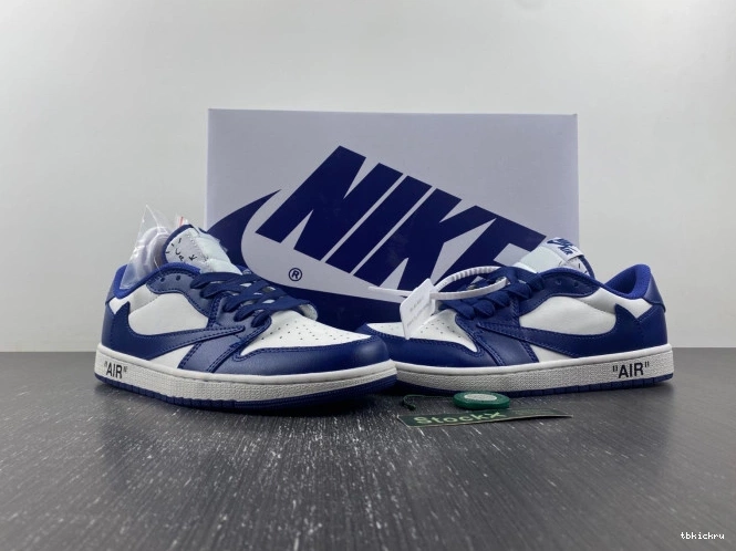 Rep TBK SCOTT AIR TRAVIS JORDAN X OFF-WHITE 1 DM7890-101 X CUSTOM 0727